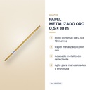 PAPEL METALIZADO ORO 0,5 x 10 m - características principales