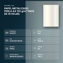 PAPEL METALIZADO PERLA A4 130 g/m² PACK DE 10 HOJAS - resumen de atributos