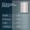 PAPEL METALIZADO PLATA A4 130 g/m² PACK DE 10 HOJAS - resumen de atributos