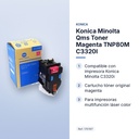 KONICA MINOLTA QMS TONER MAGENTA TNP80M C3320I - características principales