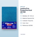 LAMINA EVA PURPURINA AZUL 40X60 - características principales