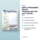 PAPEL PERGAMINO DIN A4 TROQUELADO 150 g/m² COLOR PARCHMENT BLANCO PACK 25 HOJAS - características principales