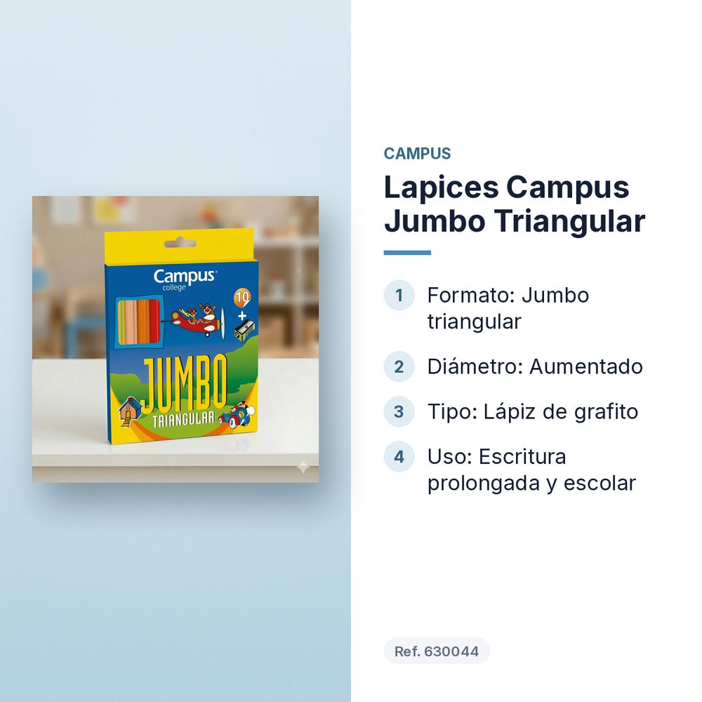 LAPICES CAMPUS JUMBO TRIANGULAR - características principales
