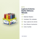 LAPICES COLORES GIOTTO STILNOVO 192UDS - características principales