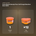 PASTA BLANDA NARANJA FLUOR SOFT DOUGH BLANDIVER BOTE 460G - formato de venta: caja de 12