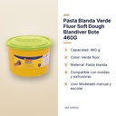 PASTA BLANDA VERDE FLUOR SOFT DOUGH BLANDIVER BOTE 460G - características principales