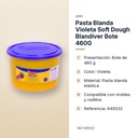 PASTA BLANDA VIOLETA SOFT DOUGH BLANDIVER BOTE 460G - características principales