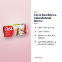 PASTA DAS BLANCA PARA MODELAR 1000G  - características principales