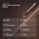 ROLLER FABER CASTEL HEXO BRONCE - resumen de atributos