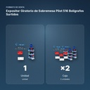 EXPOSITOR GIRATORIO DE SOBREMESA PILOT 516 BOLÍGRAFOS SURTIDOS - formato de venta: caja de 2