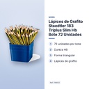 LÁPICES DE GRAFITO STAEDTLER 183 TRIPLUS SLIM HB BOTE 72 UNIDADES - características principales