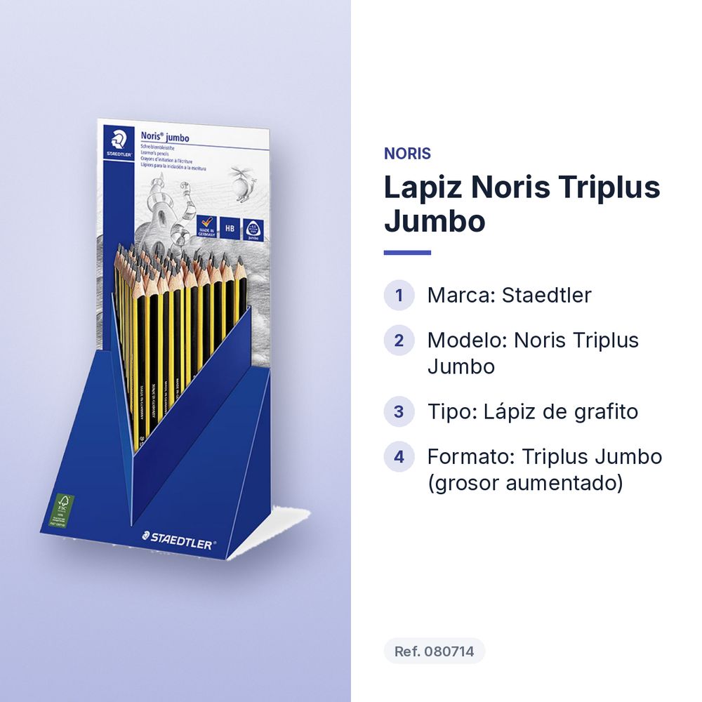 LAPIZ NORIS TRIPLUS JUMBO - características principales