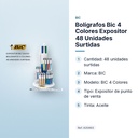 BOLÍGRAFOS BIC 4 COLORES EXPOSITOR 48 UNIDADES SURTIDAS - características principales