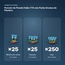 PUNZÓN DE PICADO FAIBO 770 CON PUNTA GRUESA DE PLASTICO - formato de venta: paquete de 25, caja de 250