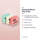 GOMA DE BORRAR FIXO CUBO - características principales