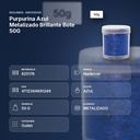 PURPURINA AZUL METALIZADO BRILLANTE BOTE 50G  - resumen de atributos