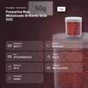 PURPURINA ROJO METALIZADO BRILLANTE BOTE 50G  - resumen de atributos