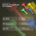RASTRILLOS DE JUGUETE SET DE 4 UNIDADES - resumen de atributos