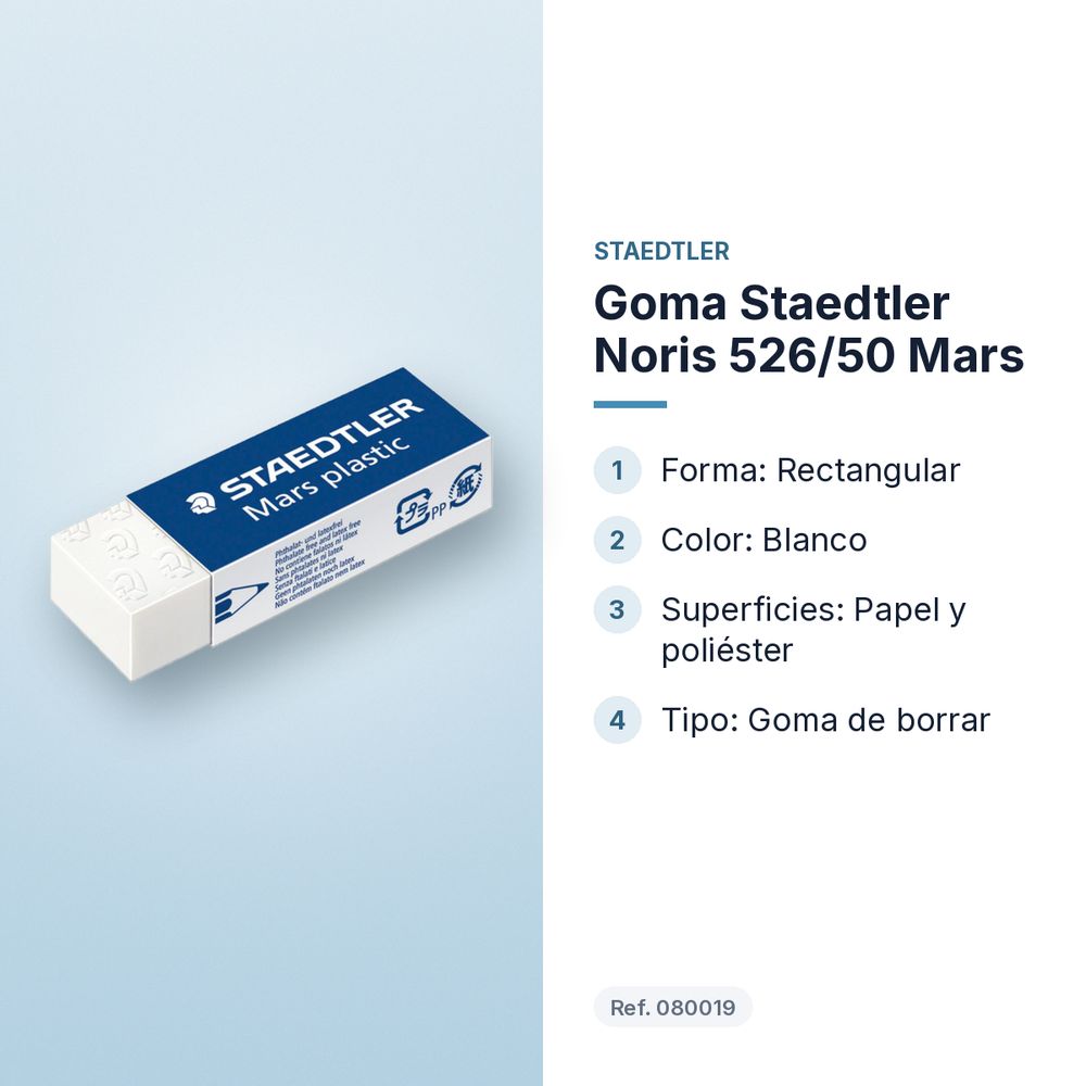GOMA STAEDTLER NORIS 526/50 MARS - características principales