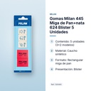 GOMAS MILAN 445 MIGA DE PAN+NATA 624 BLÍSTER 5 UNIDADES - características principales