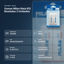 GOMAS MILAN NATA 612 BISELADAS 2 UNIDADES - resumen de atributos