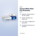 GOMAS MILAN NATA 612 BISELADAS - características principales