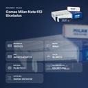 GOMAS MILAN NATA 612 BISELADAS - resumen de atributos