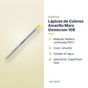 LÁPICES DE COLORES AMARILLO MARS OMNICROM 108  - características principales