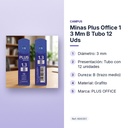 MINAS PLUS OFFICE 1 3 MM B TUBO 12 UDS - características principales