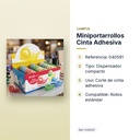 MINIPORTARROLLOS CINTA ADHESIVA - características principales