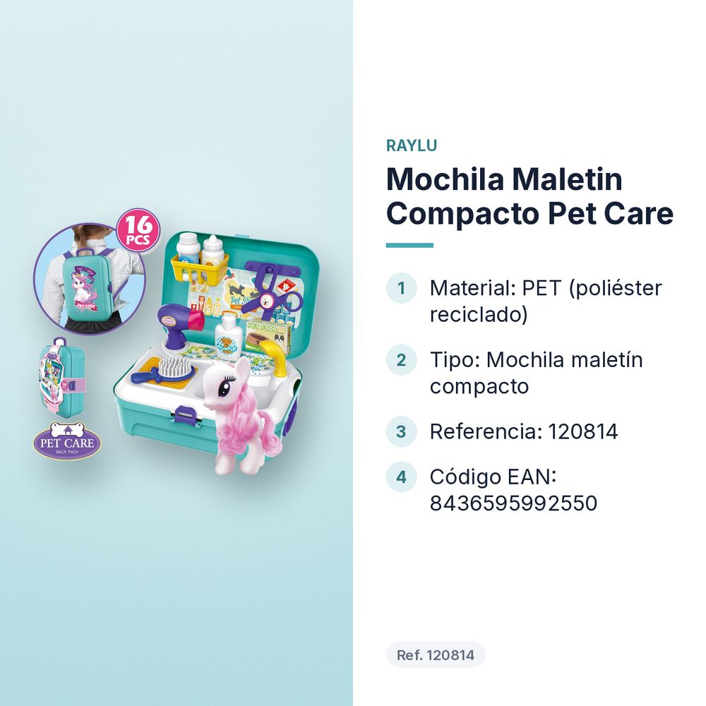 MOCHILA MALETIN COMPACTO PET CARE - características principales