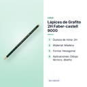 LÁPICES DE GRAFITO 2H FABER-CASTELL 9000  - características principales