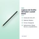 LÁPICES DE GRAFITO 4H FABER-CASTELL 9000  - características principales