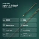 LÁPICES DE GRAFITO 4H FABER-CASTELL 9000  - resumen de atributos