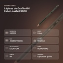 LÁPICES DE GRAFITO 6H FABER-CASTELL 9000  - resumen de atributos