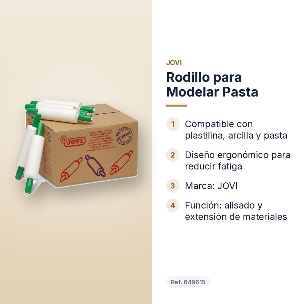 RODILLO PARA MODELAR PASTA - características principales