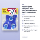 RODILLO PARA TEMPERA JOVI ESPUMA PEQUEÑO  SET 3 UD FORMAS - características principales