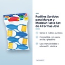 RODILLOS SURTIDOS PARA MARCAR Y MODELAR PASTA SET DE 4 FORMAS JOVI - características principales