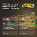 SET JOVI BLANDIVER SOFT DOUGH 50G FRUTAS + EXTRUSORA + ACCESORIOS - resumen de atributos