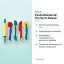 PASTA BLANDA 22 CM SET 5 PIEZAS - características principales