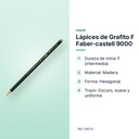 LÁPICES DE GRAFITO F FABER-CASTELL 9000  - características principales
