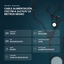 CABLE ALIMENTACIÓN CEE7/M A 2xC13/H 1,8 METROS NEGRO - resumen de atributos