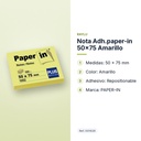 NOTA ADH.PAPER-IN 50X75 AMARILLO - características principales