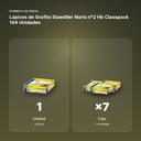 LÁPICES DE GRAFITO STAEDTLER NORIS Nº2 HB CLASSPACK 144 UNIDADES - formato de venta: caja de 7
