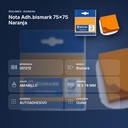 NOTA ADH.BISMARK 75X75 NARANJA - resumen de atributos