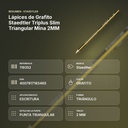 LÁPICES DE GRAFITO STAEDTLER TRIPLUS SLIM TRIANGULAR MINA 2MM - resumen de atributos