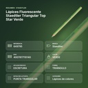 LÁPICES FLUORESCENTE STAEDTLER TRIANGULAR TOP STAR VERDE - resumen de atributos