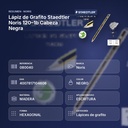 LÁPIZ DE GRAFITO STAEDTLER NORIS 120–1B CABEZA  NEGRA - resumen de atributos