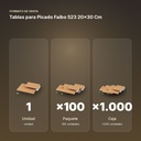 TABLAS PARA PICADO FAIBO 523 20X30 CM - formato de venta: paquete de 100, caja de 1000