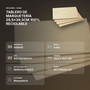 TABLERO DE MARQUETERÍA 29,5x39,5CM 100% RECICLABLE - resumen de atributos